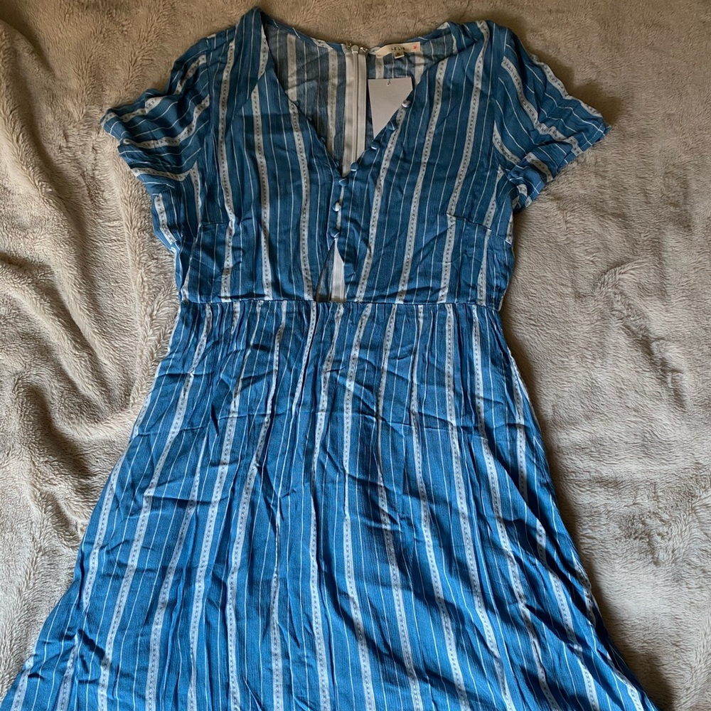 Blue Striped Dress
